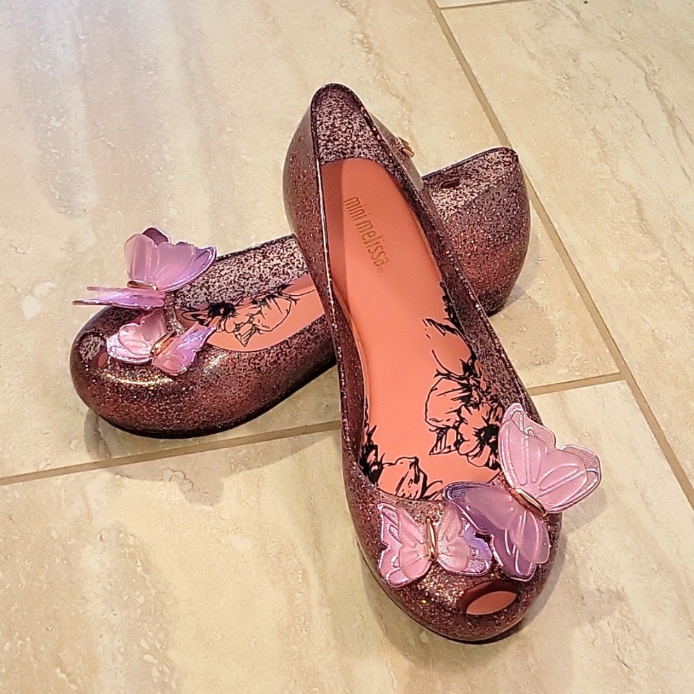 Size 13 Mini Melissa Sparkly Dress Shoes